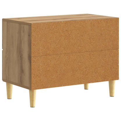 vidaXL Bedside Table Artisan Oak 62 x 34.5 x 48 cm Engineered Wood 6
