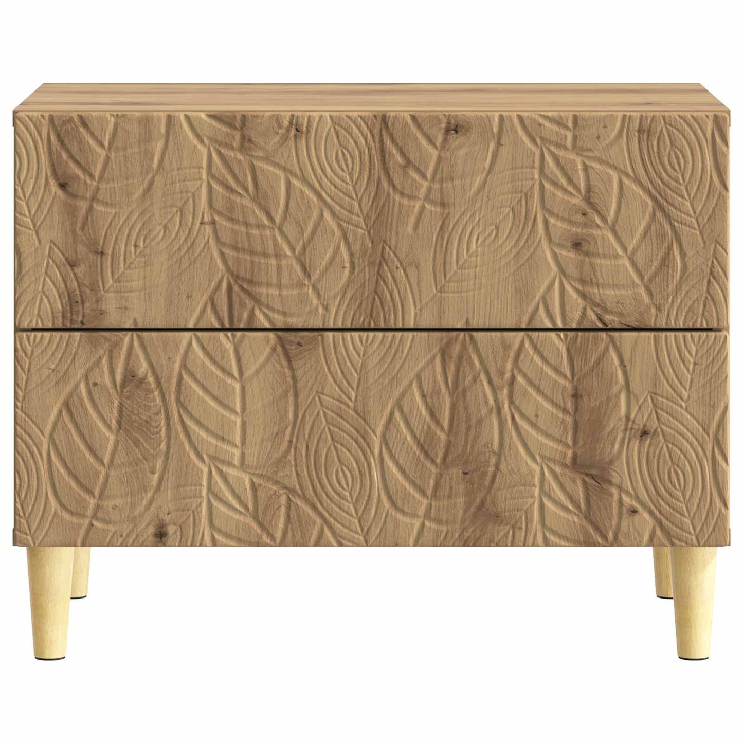 vidaXL Bedside Table Artisan Oak 62 x 34.5 x 48 cm Engineered Wood 4