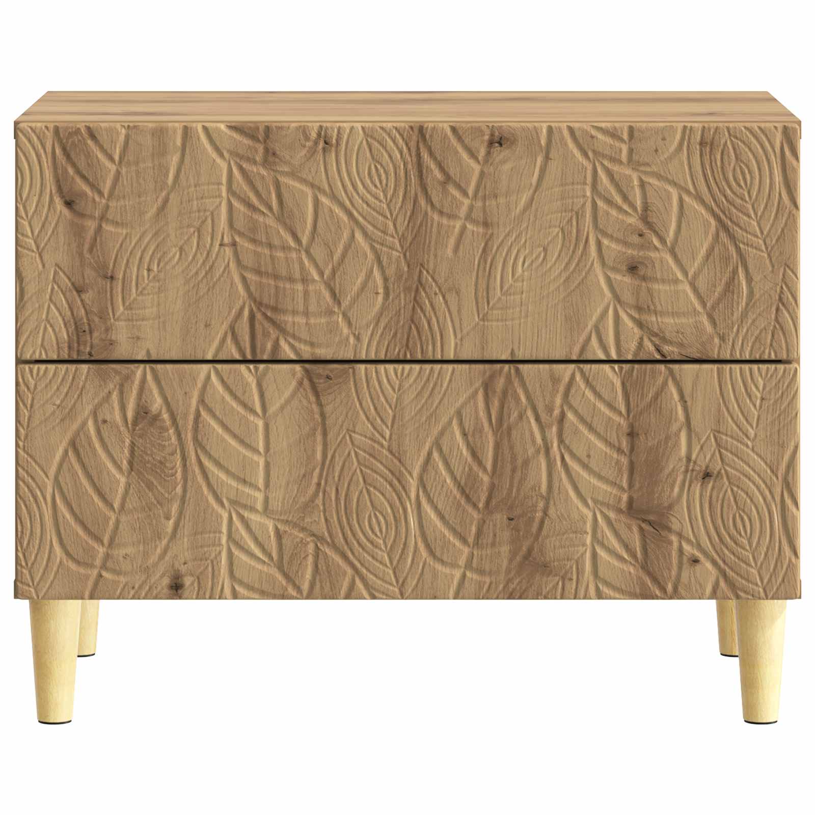 vidaXL Bedside Table Artisan Oak 62 x 34.5 x 48 cm Engineered Wood 4