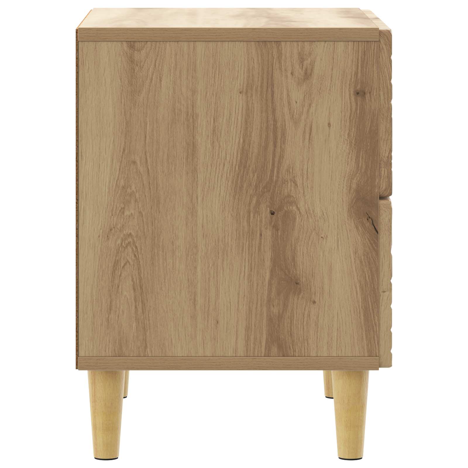 vidaXL Bedside Table Artisan Oak 62 x 34.5 x 48 cm Engineered Wood 5