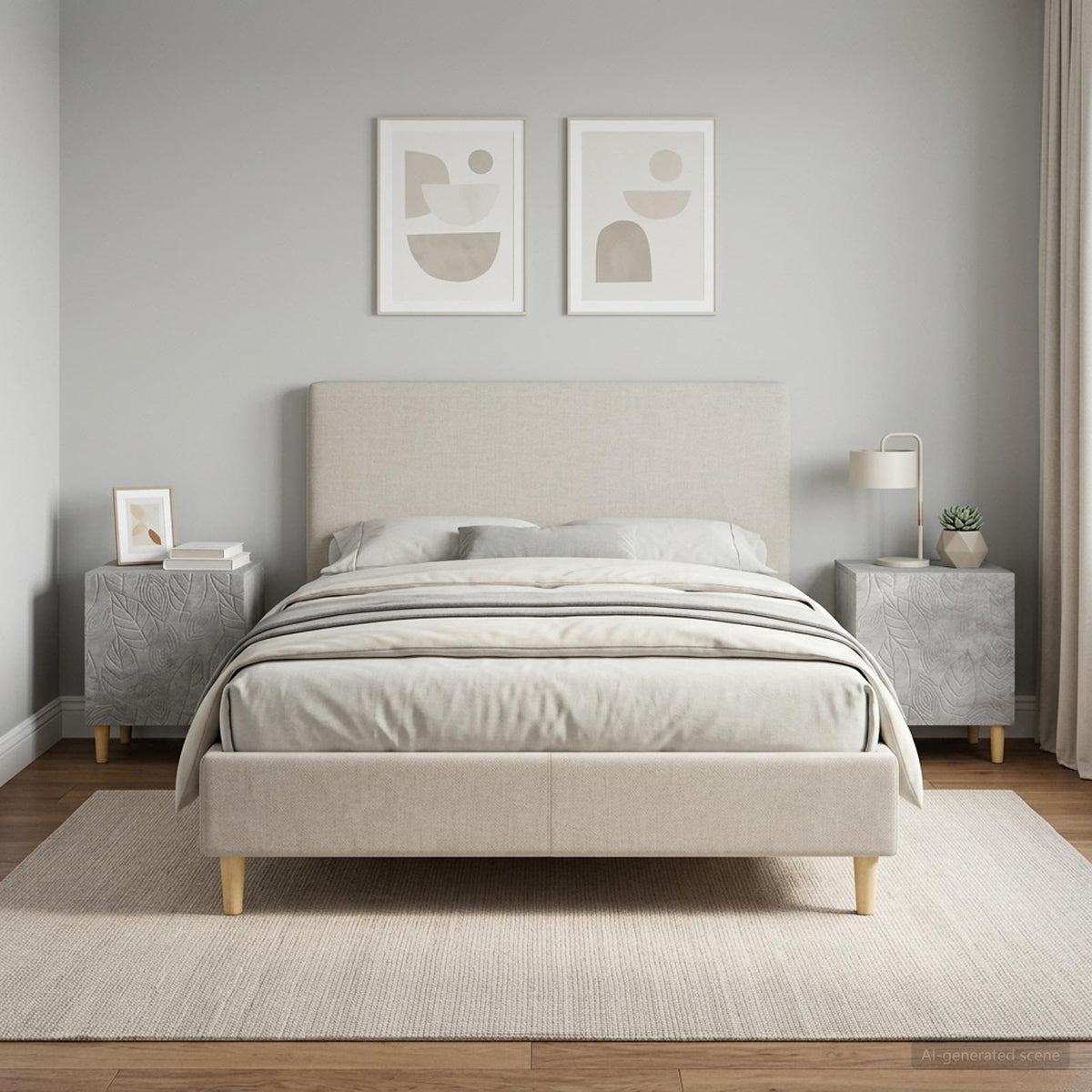 vidaXL Bedside Table 43 x 34.5 x 50 cm Engineered Wood