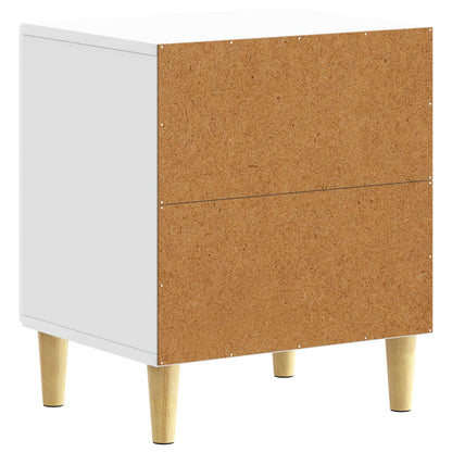 vidaXL Bedside Table High Gloss White 43 x 34.5 x 50 cm 6