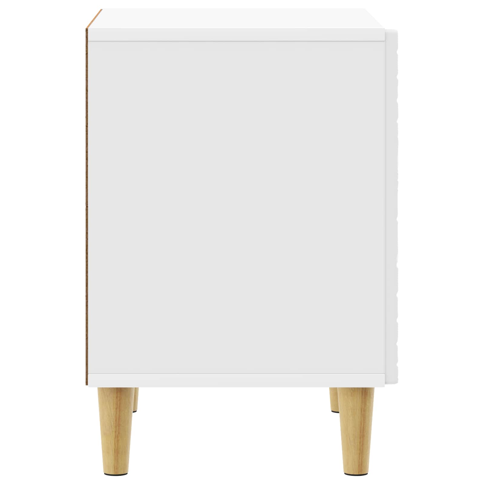 vidaXL Bedside Table High Gloss White 43 x 34.5 x 50 cm 5