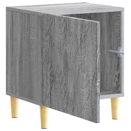 vidaXL Bedside Table Grey Sonoma 43 x 34.5 x 50 cm Engineered Wood 3