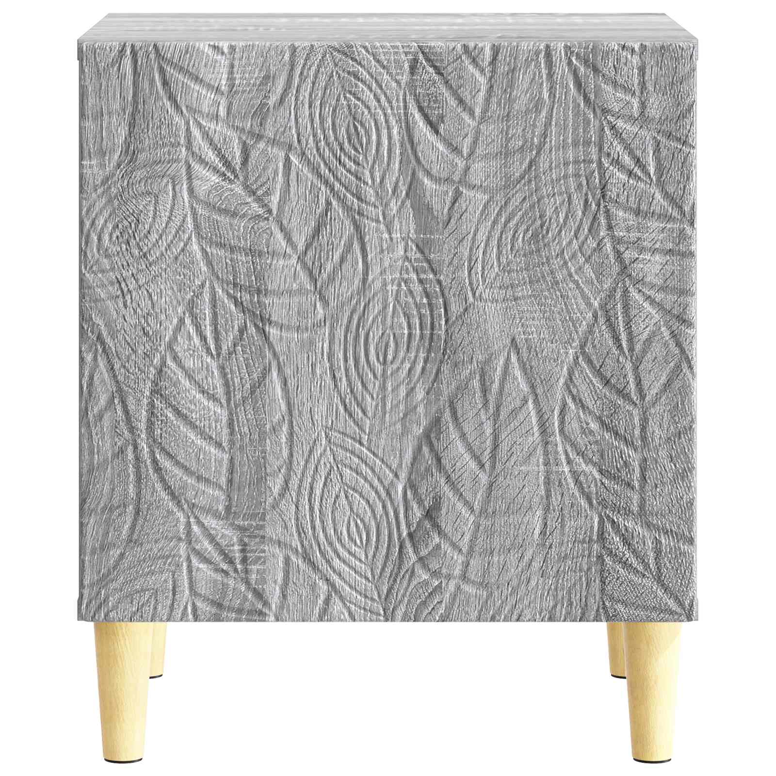 vidaXL Bedside Table Grey Sonoma 43 x 34.5 x 50 cm Engineered Wood 4