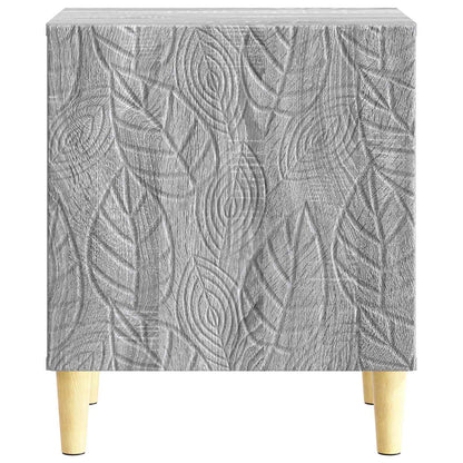 vidaXL Bedside Table Grey Sonoma 43 x 34.5 x 50 cm Engineered Wood 4