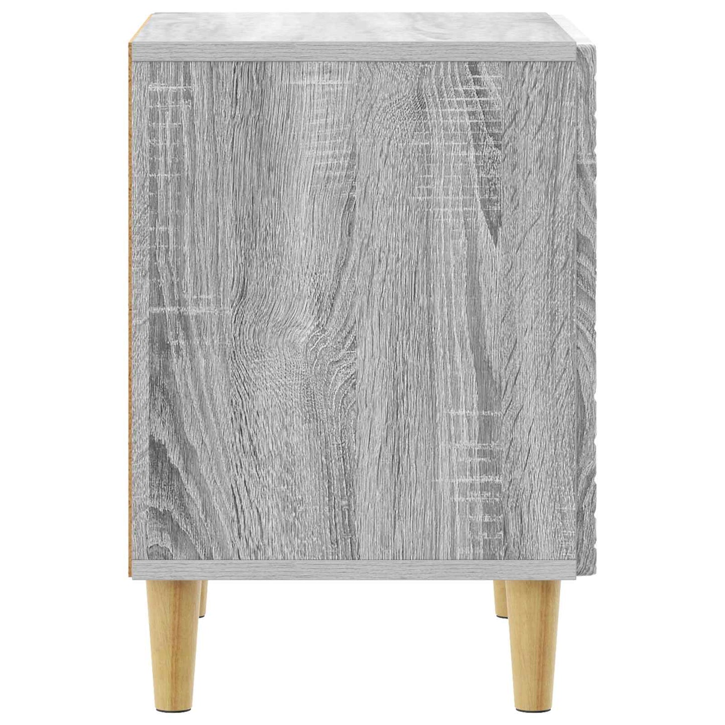 vidaXL Bedside Table Grey Sonoma 43 x 34.5 x 50 cm Engineered Wood 5