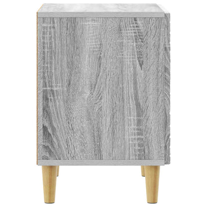 vidaXL Bedside Table Grey Sonoma 43 x 34.5 x 50 cm Engineered Wood 5