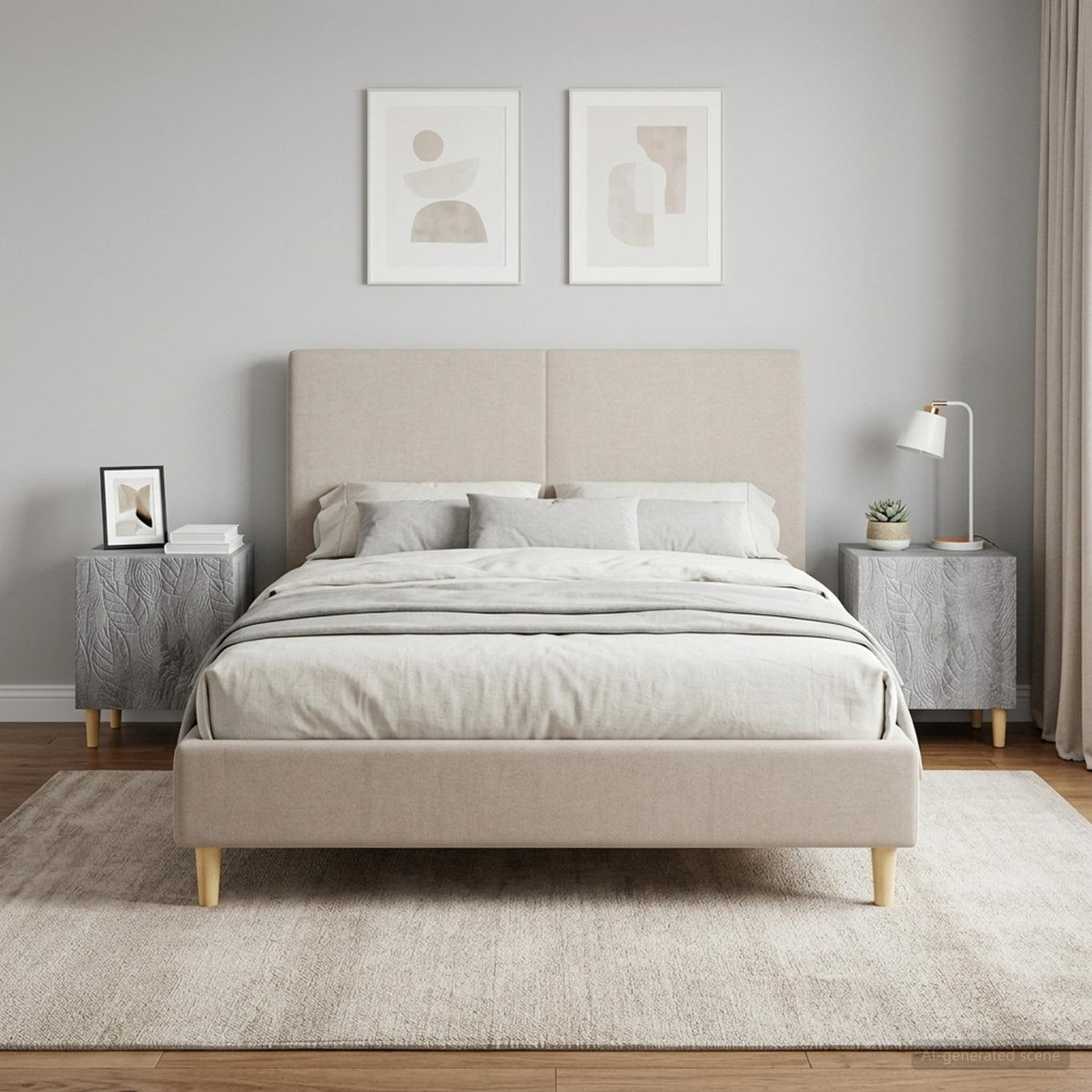 vidaXL Bedside Table 43 x 34.5 x 50 cm Engineered Wood