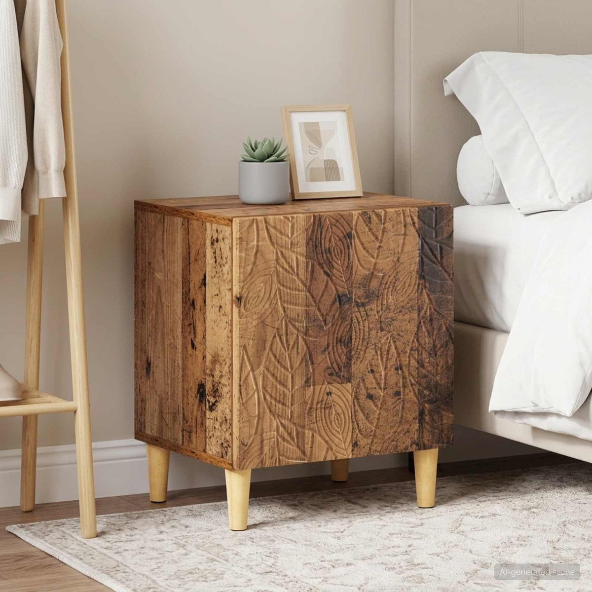 vidaXL Bedside Table 43 x 34.5 x 50 cm Engineered Wood