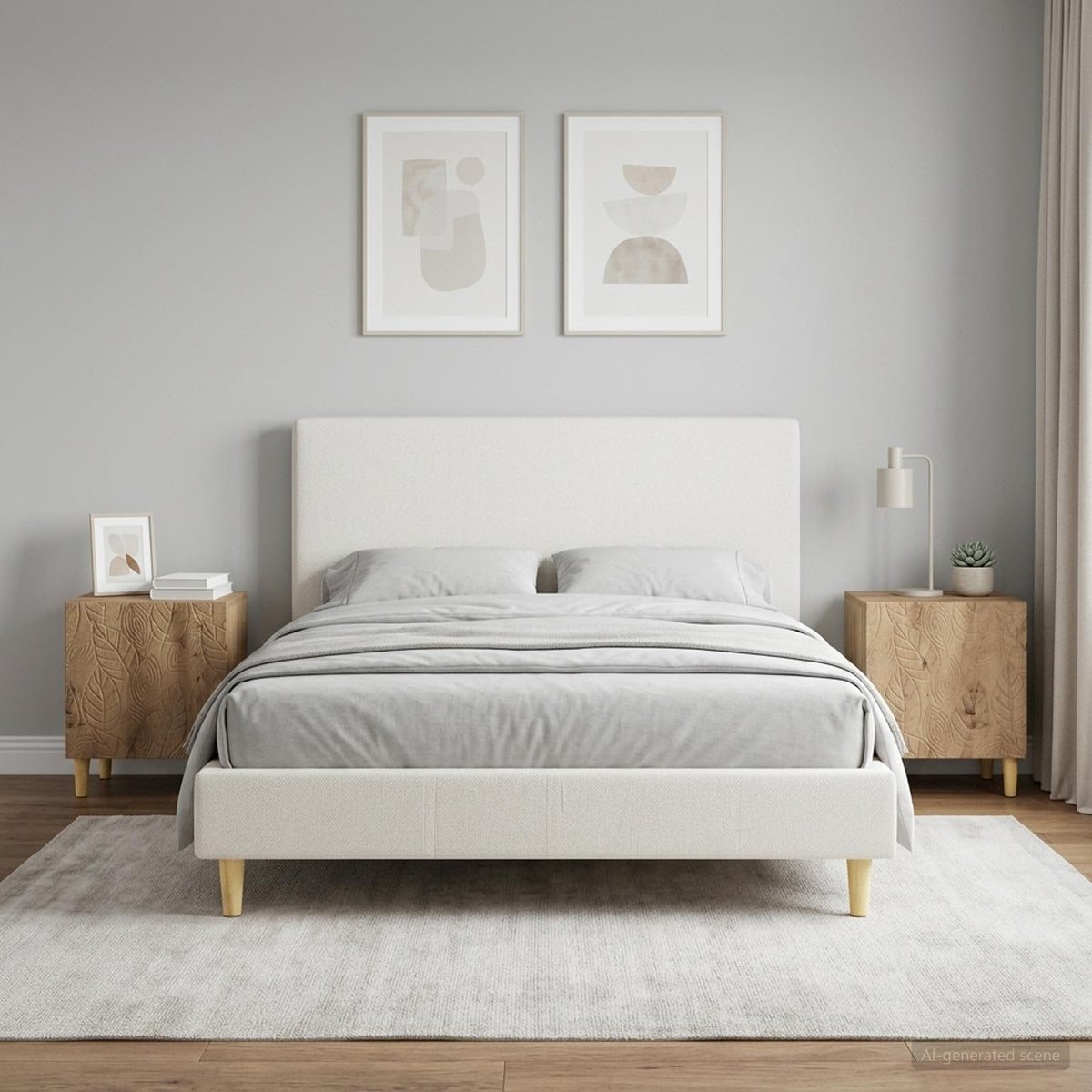 vidaXL Bedside Table 43 x 34.5 x 50 cm Engineered Wood