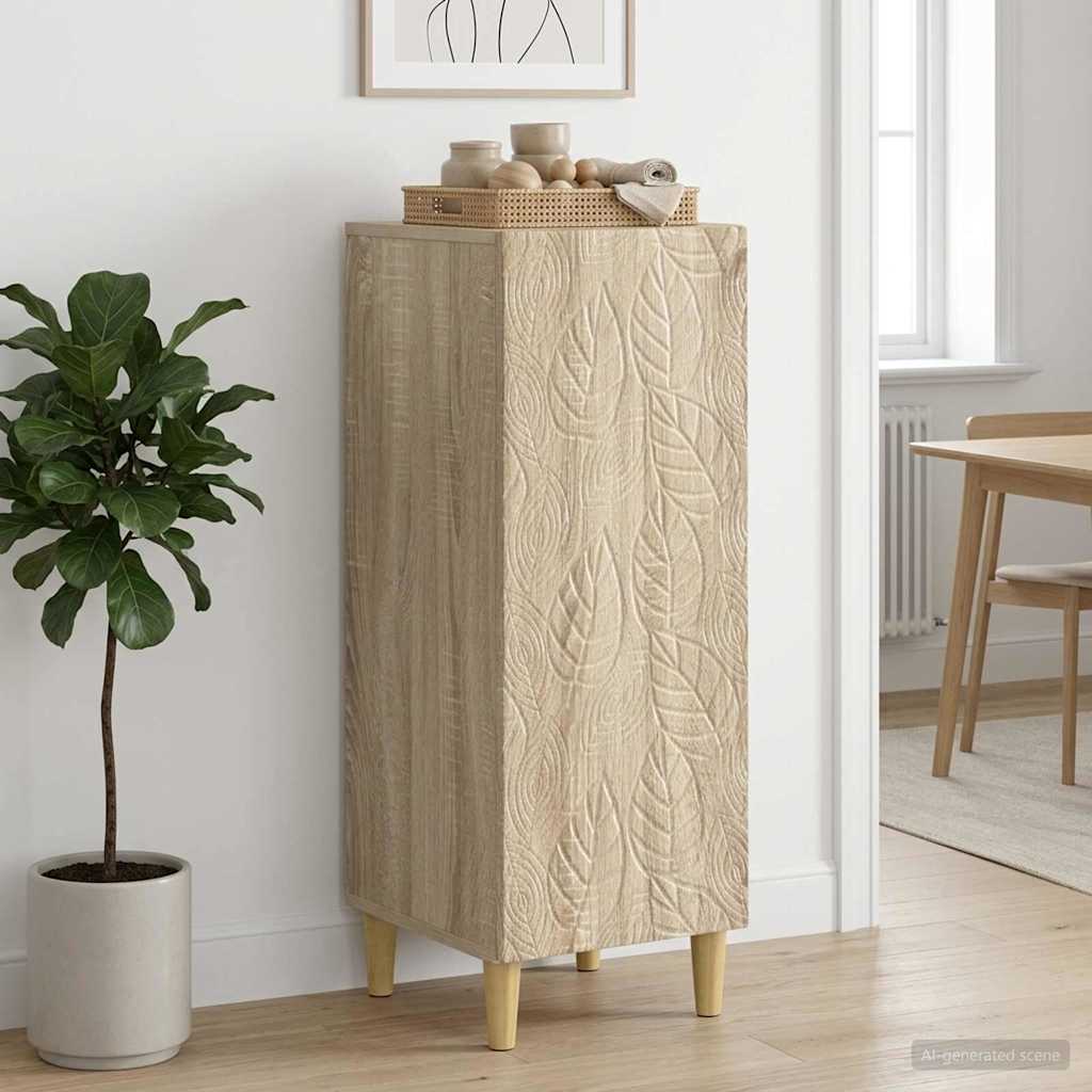 vidaXL Sideboard Sonoma Oak 33 x 34.5 x 90 cm Engineered Wood 1