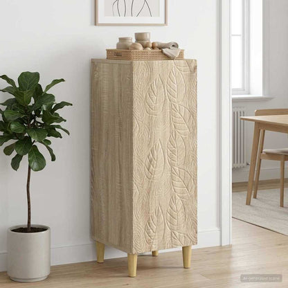 vidaXL Sideboard Sonoma Oak 33 x 34.5 x 90 cm Engineered Wood 1