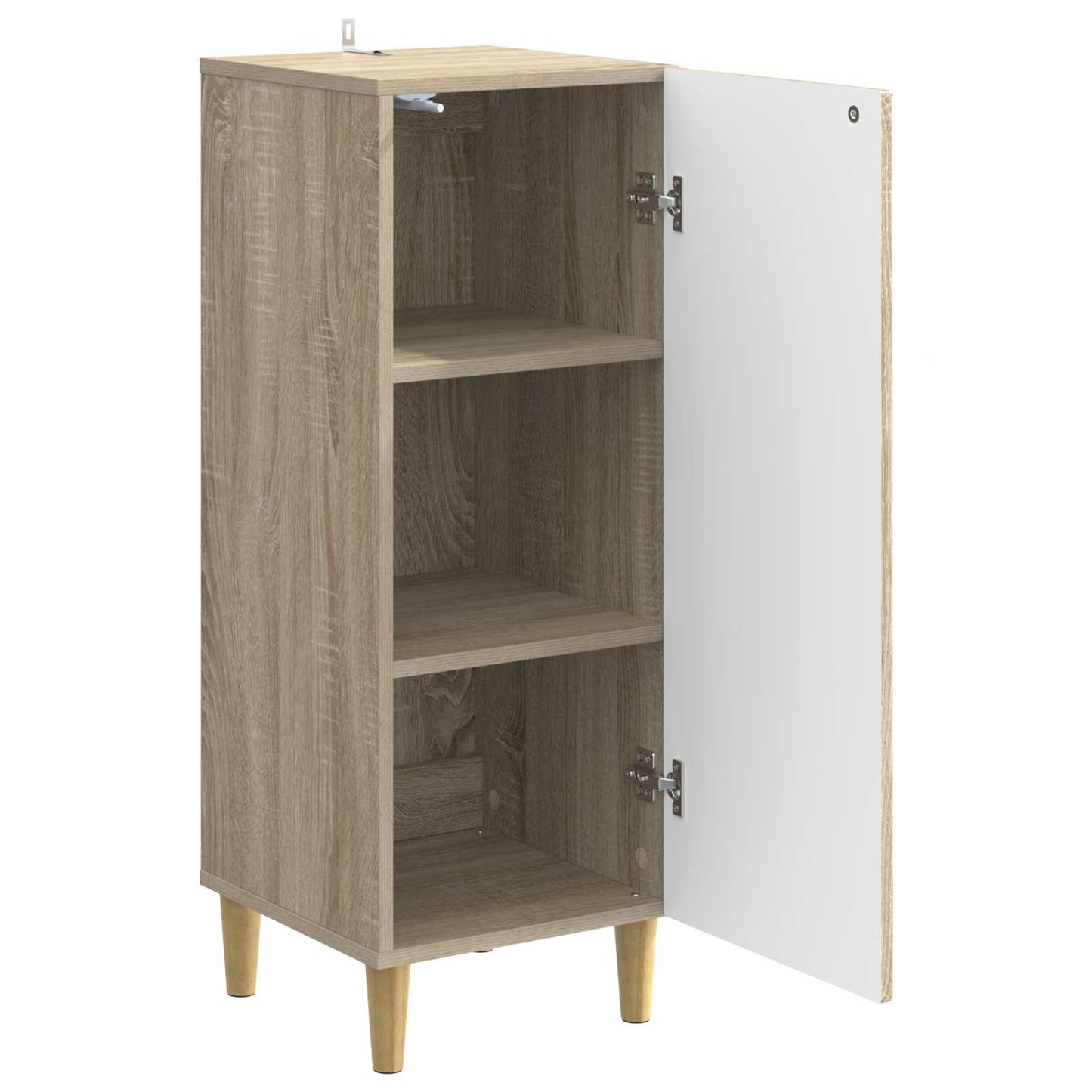 vidaXL Sideboard Sonoma Oak 33 x 34.5 x 90 cm Engineered Wood 4