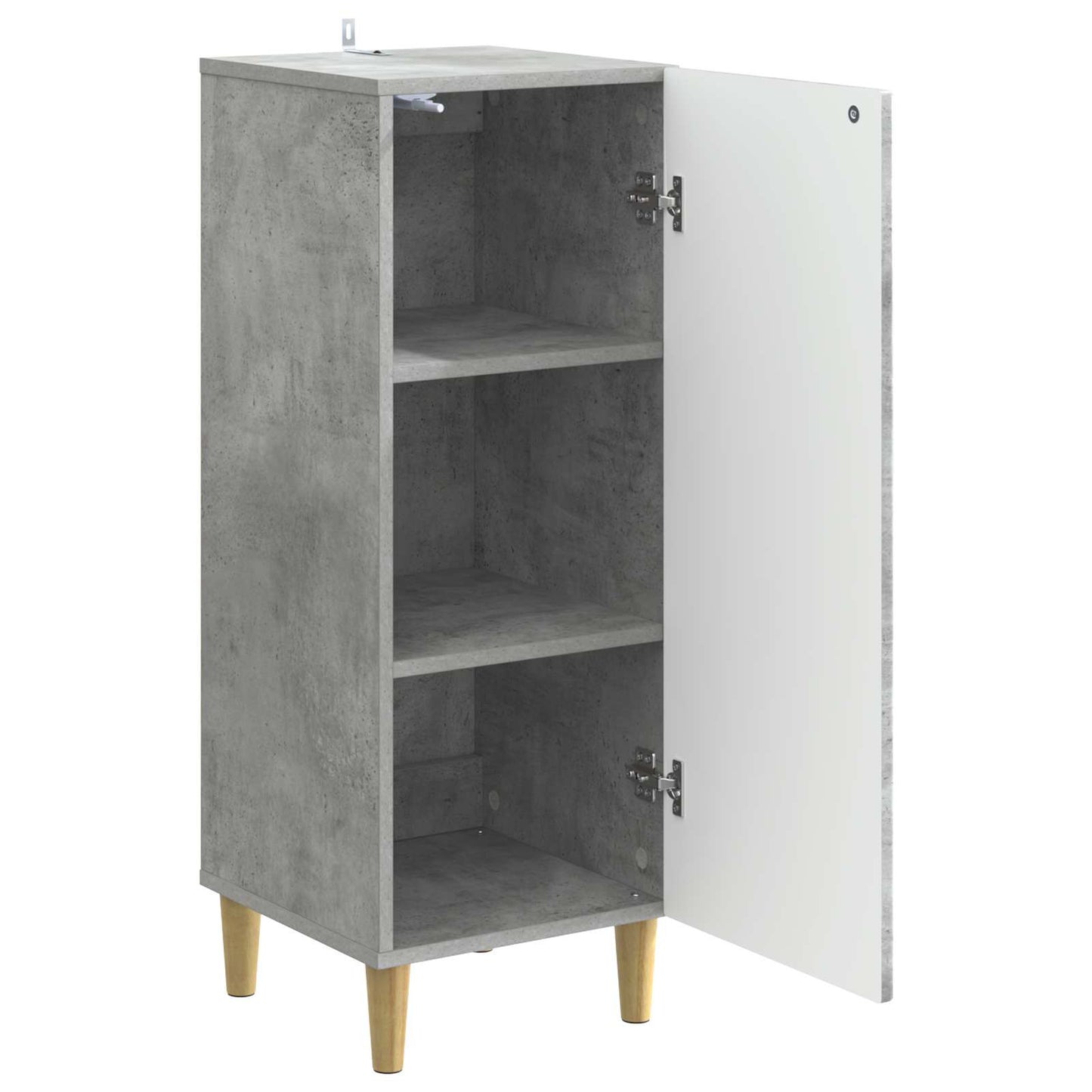 vidaXL Sideboard Concrete Grey 33 x 34.5 x 90 cm Engineered Wood 4