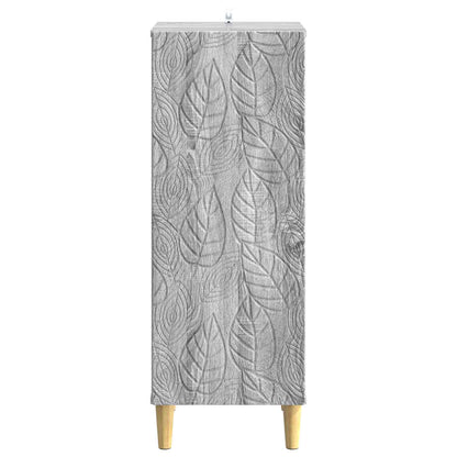 vidaXL Sideboard Grey Sonoma 33 x 34.5 x 90 cm Engineered Wood 4