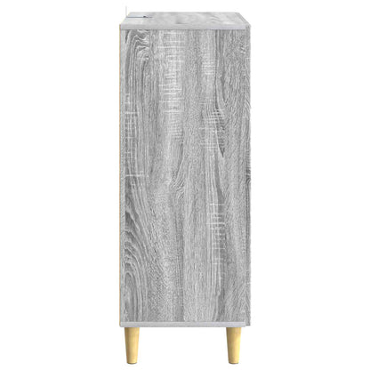 vidaXL Sideboard Grey Sonoma 33 x 34.5 x 90 cm Engineered Wood 5