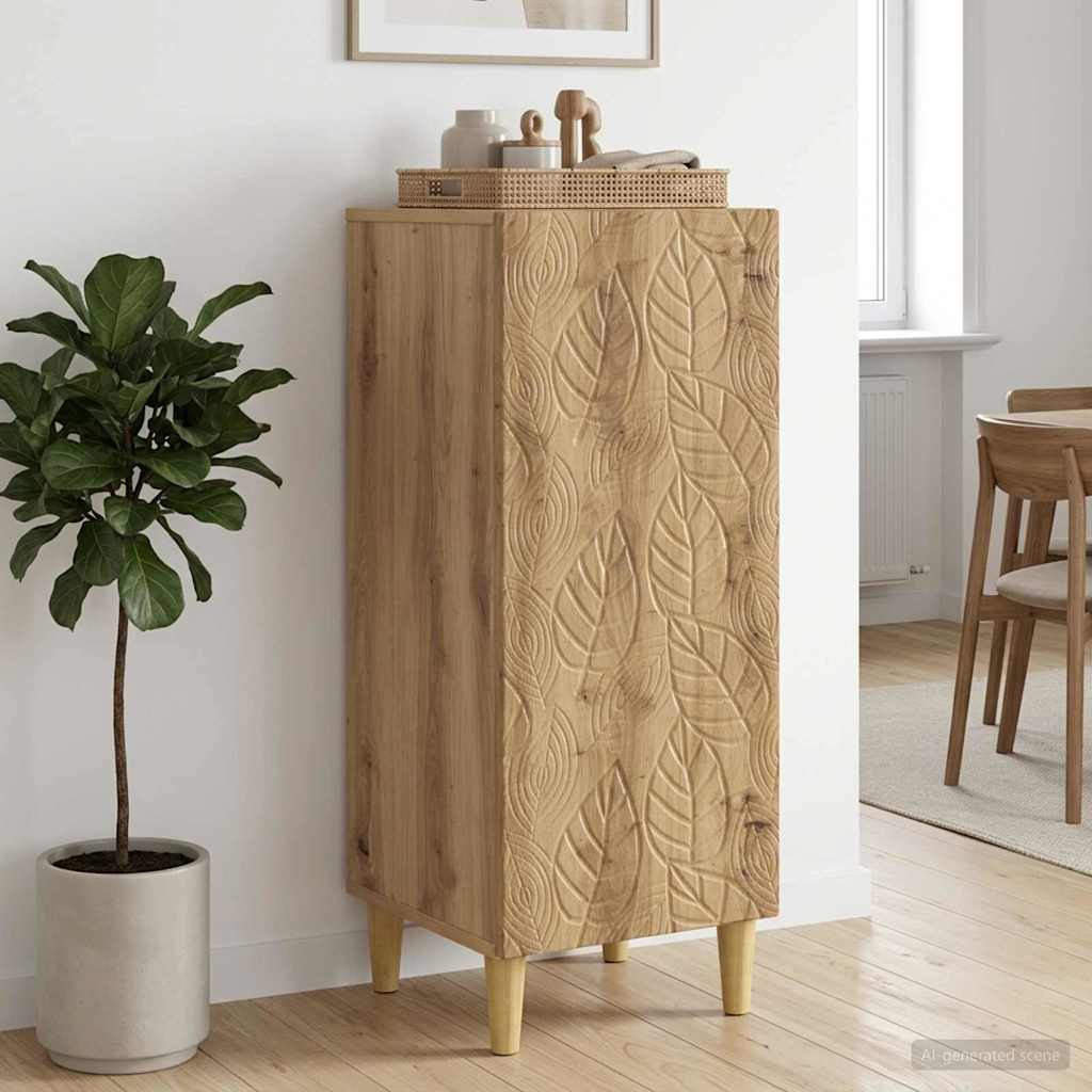 vidaXL Sideboard Artisan Oak 33 x 34.5 x 90 cm Engineered Wood 1