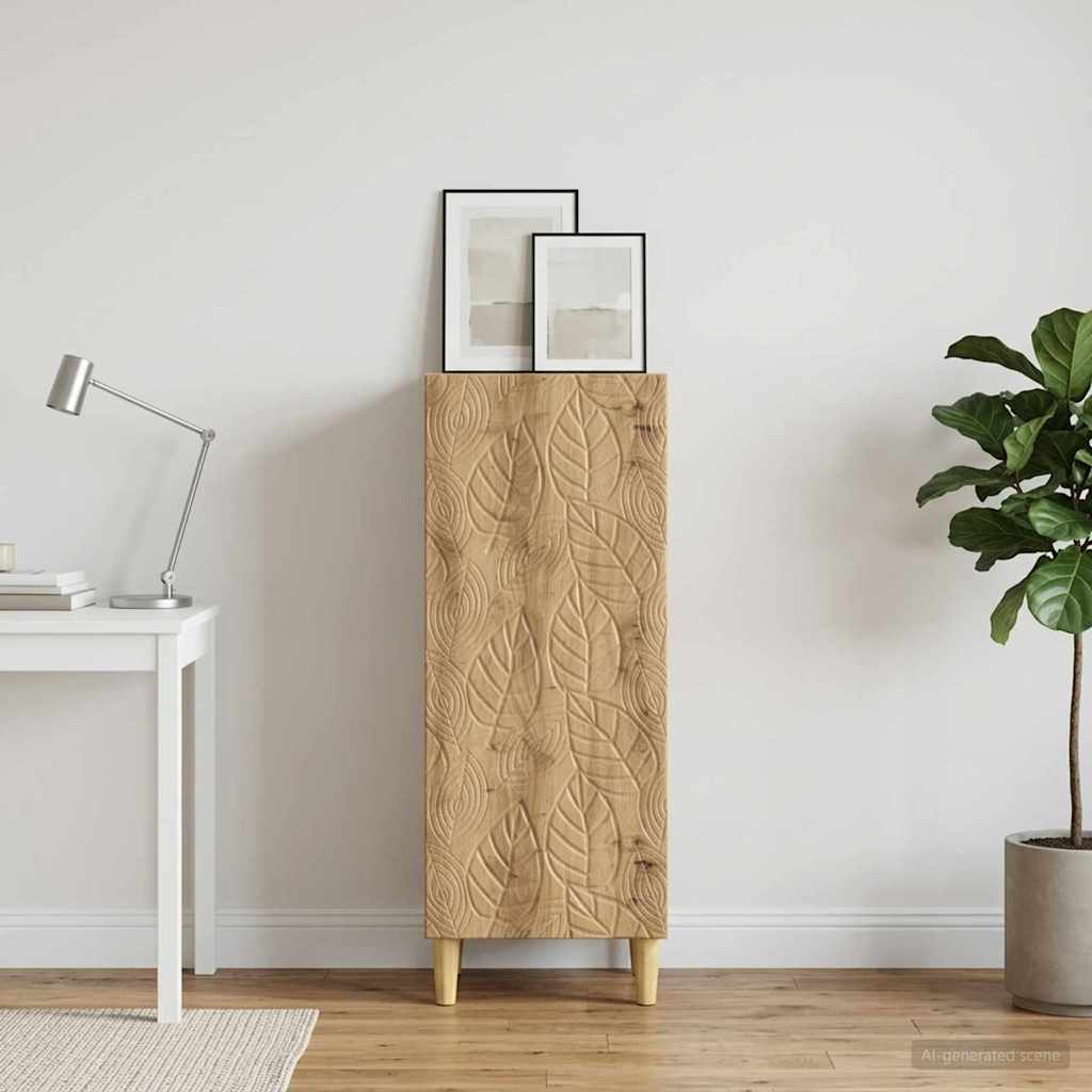 vidaXL Sideboard Artisan Oak 33 x 34.5 x 90 cm Engineered Wood 3