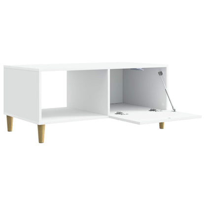 Coffee Table 90 x 50 x 40 cm Engineered Wood White