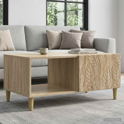 vidaXL Coffee Table Sonoma Oak 90 x 50 x 40 cm Engineered Wood 1