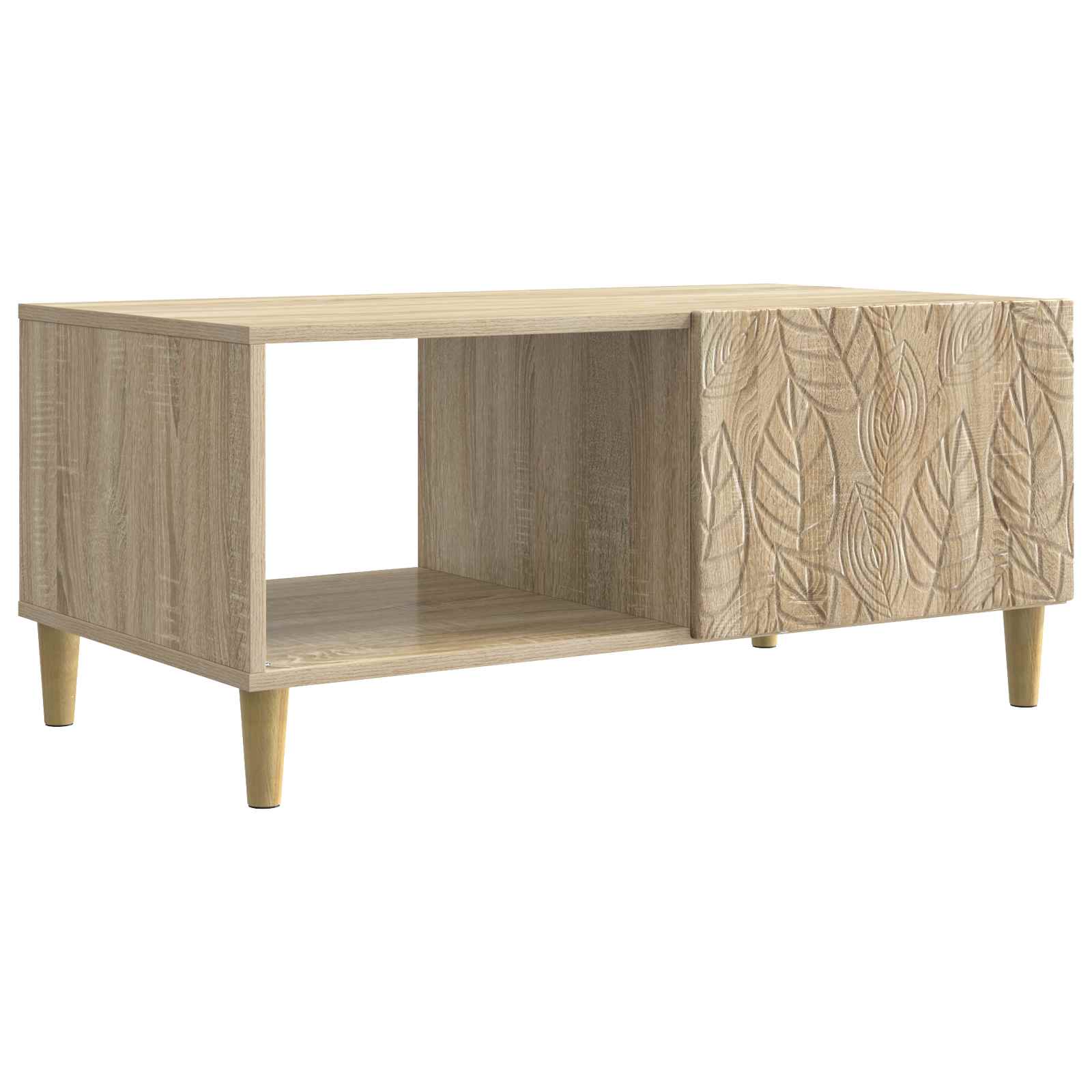 vidaXL Coffee Table Sonoma Oak 90 x 50 x 40 cm Engineered Wood 2