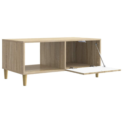 vidaXL Coffee Table Sonoma Oak 90 x 50 x 40 cm Engineered Wood 3