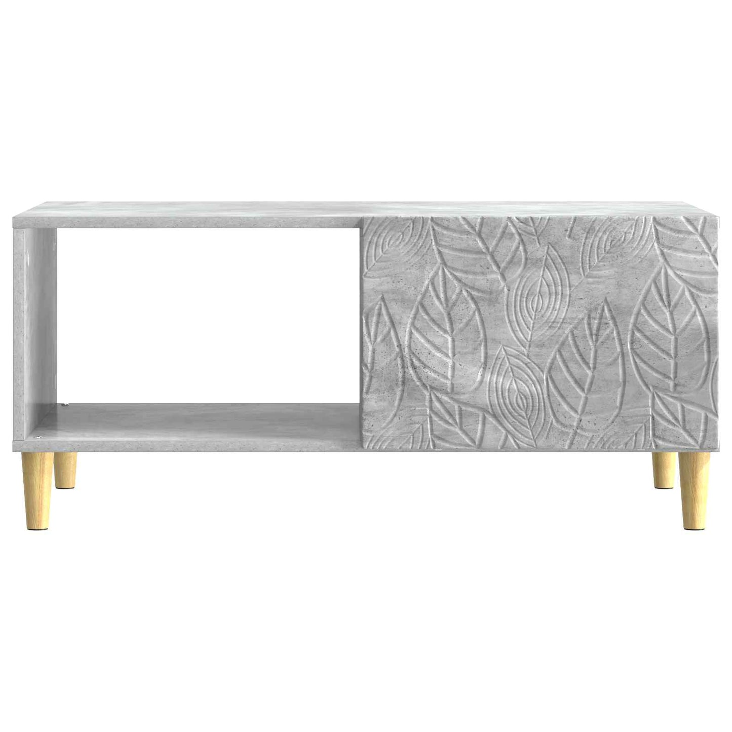 vidaXL Coffee Table Concrete Grey 90 x 50 x 40 cm Engineered Wood 4