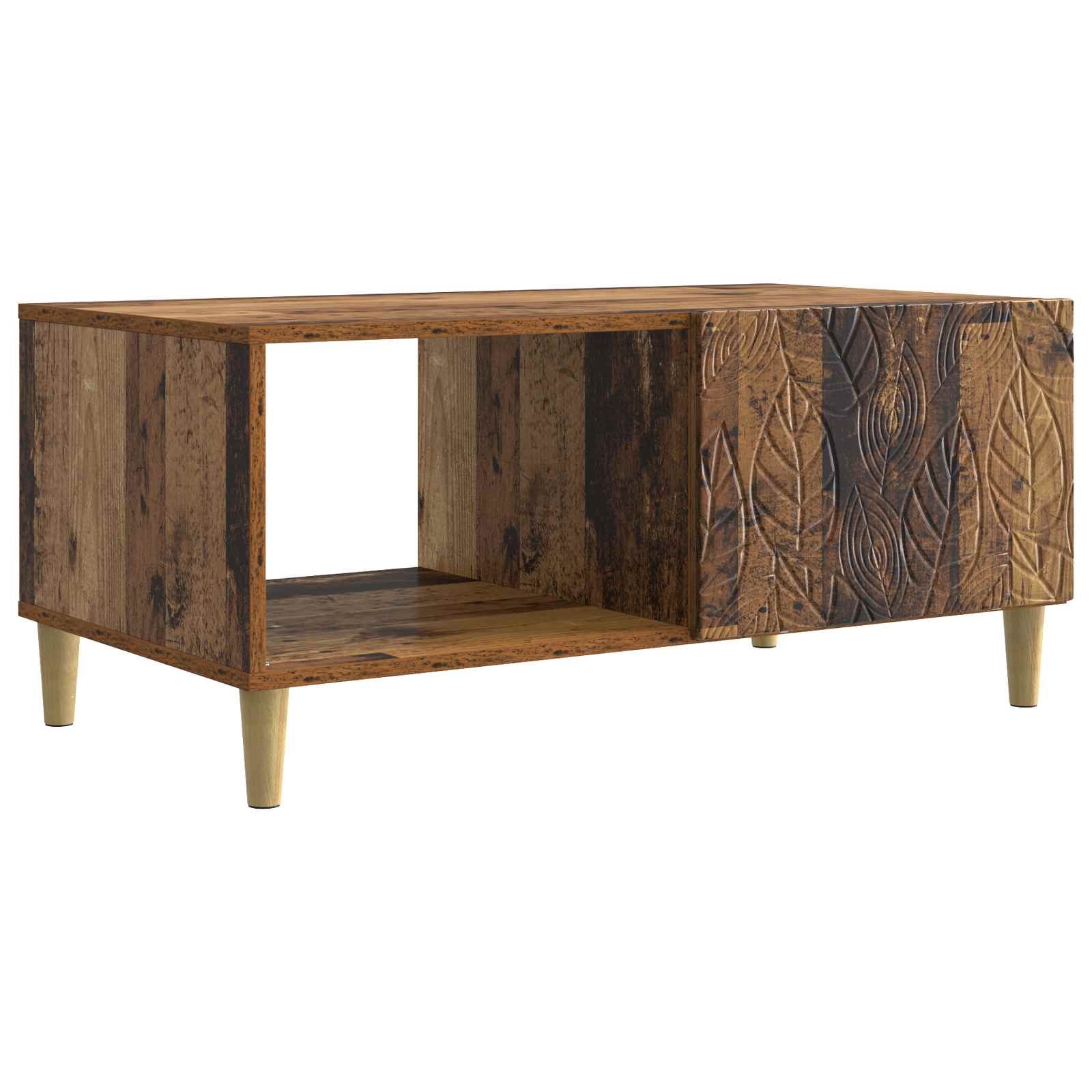 vidaXL Coffee Table Old Wood 90 x 50 x 40 cm Engineered Wood 2