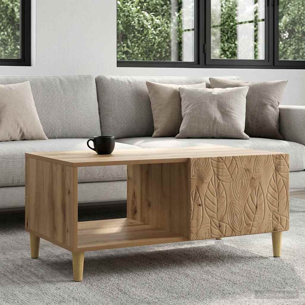 vidaXL Coffee Table Artisan Oak 90 x 50 x 40 cm Engineered Wood 1