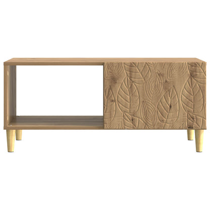 vidaXL Coffee Table Artisan Oak 90 x 50 x 40 cm Engineered Wood 4