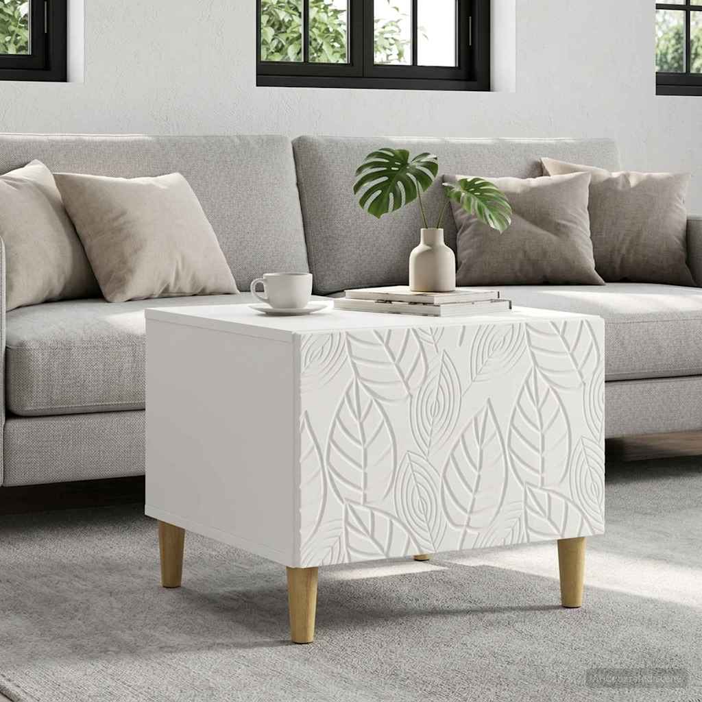 vidaXL Coffee Table White 50 x 49 x 40 cm Engineered Wood 1