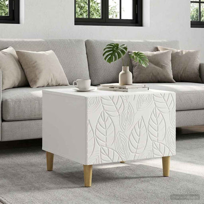vidaXL Coffee Table White 50 x 49 x 40 cm Engineered Wood 1