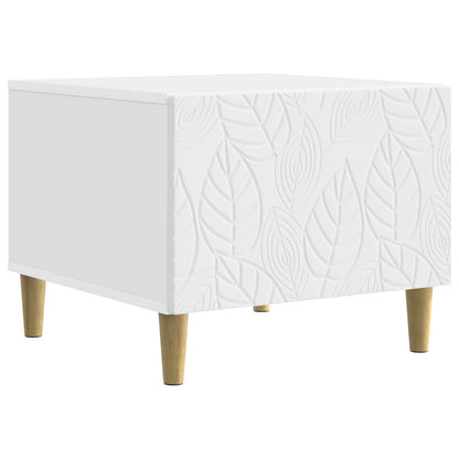 vidaXL Coffee Table White 50 x 49 x 40 cm Engineered Wood 2