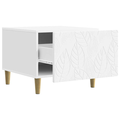 vidaXL Coffee Table White 50 x 49 x 40 cm Engineered Wood 3