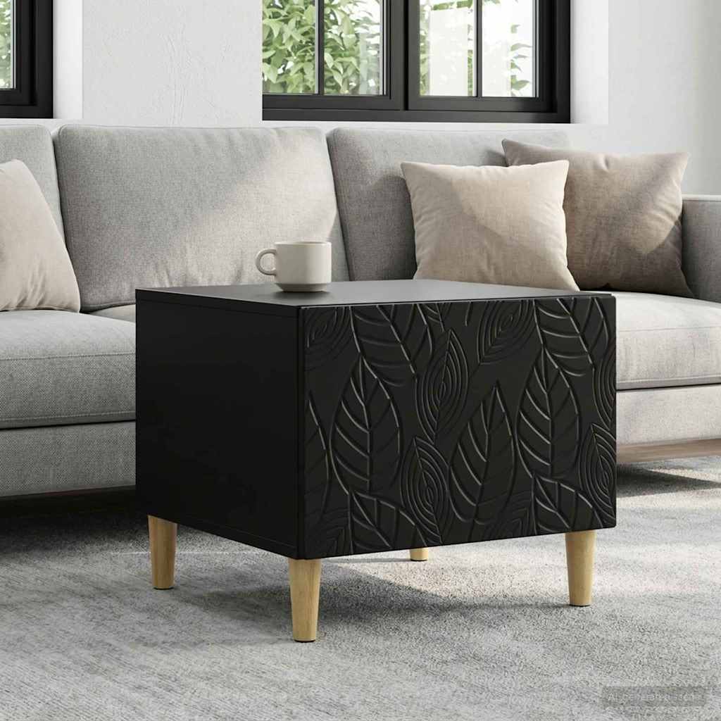 vidaXL Coffee Table Black 50 x 49 x 40 cm Engineered Wood 1