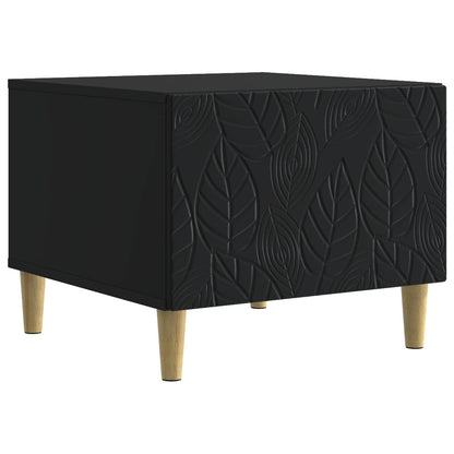 vidaXL Coffee Table Black 50 x 49 x 40 cm Engineered Wood 2