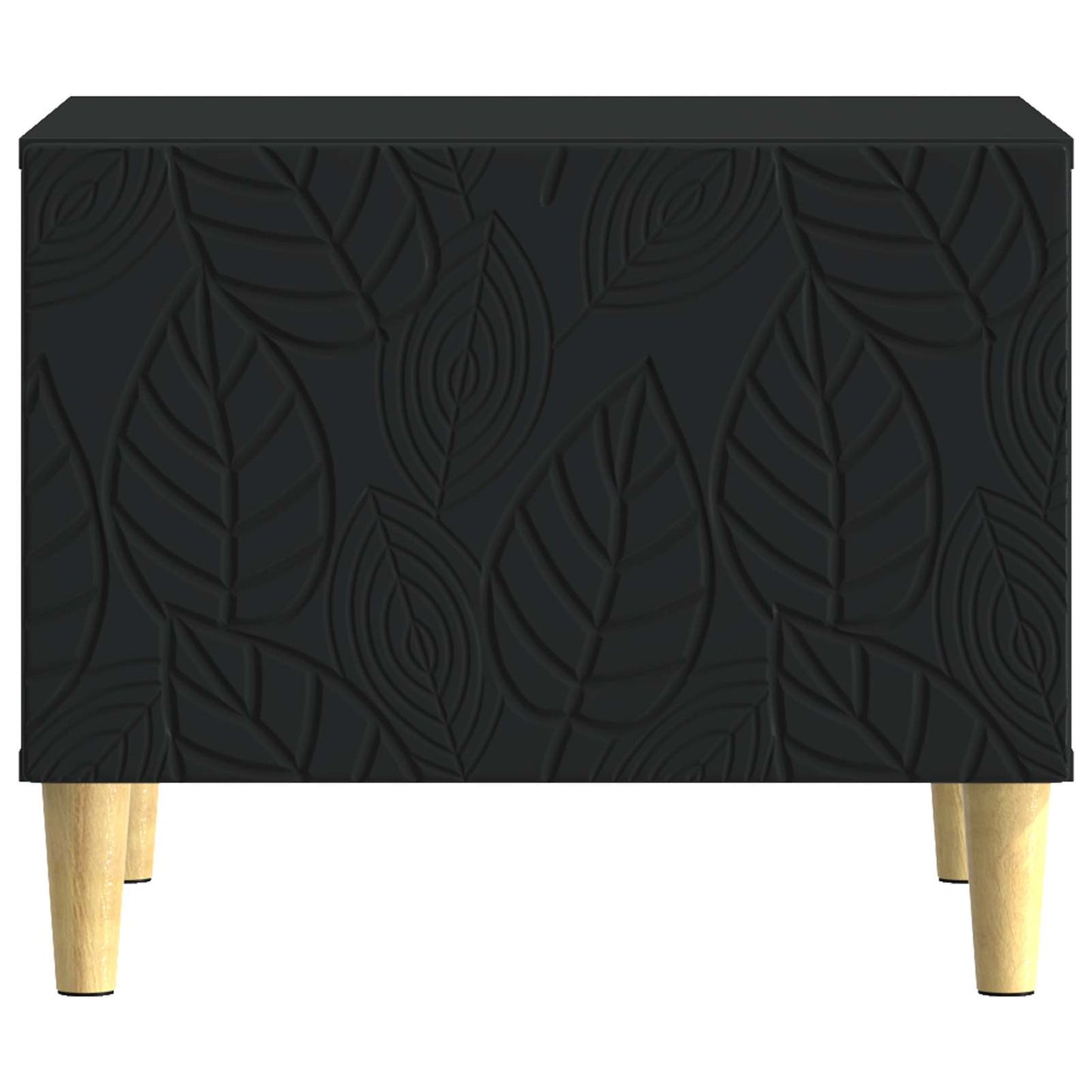 vidaXL Coffee Table Black 50 x 49 x 40 cm Engineered Wood 4
