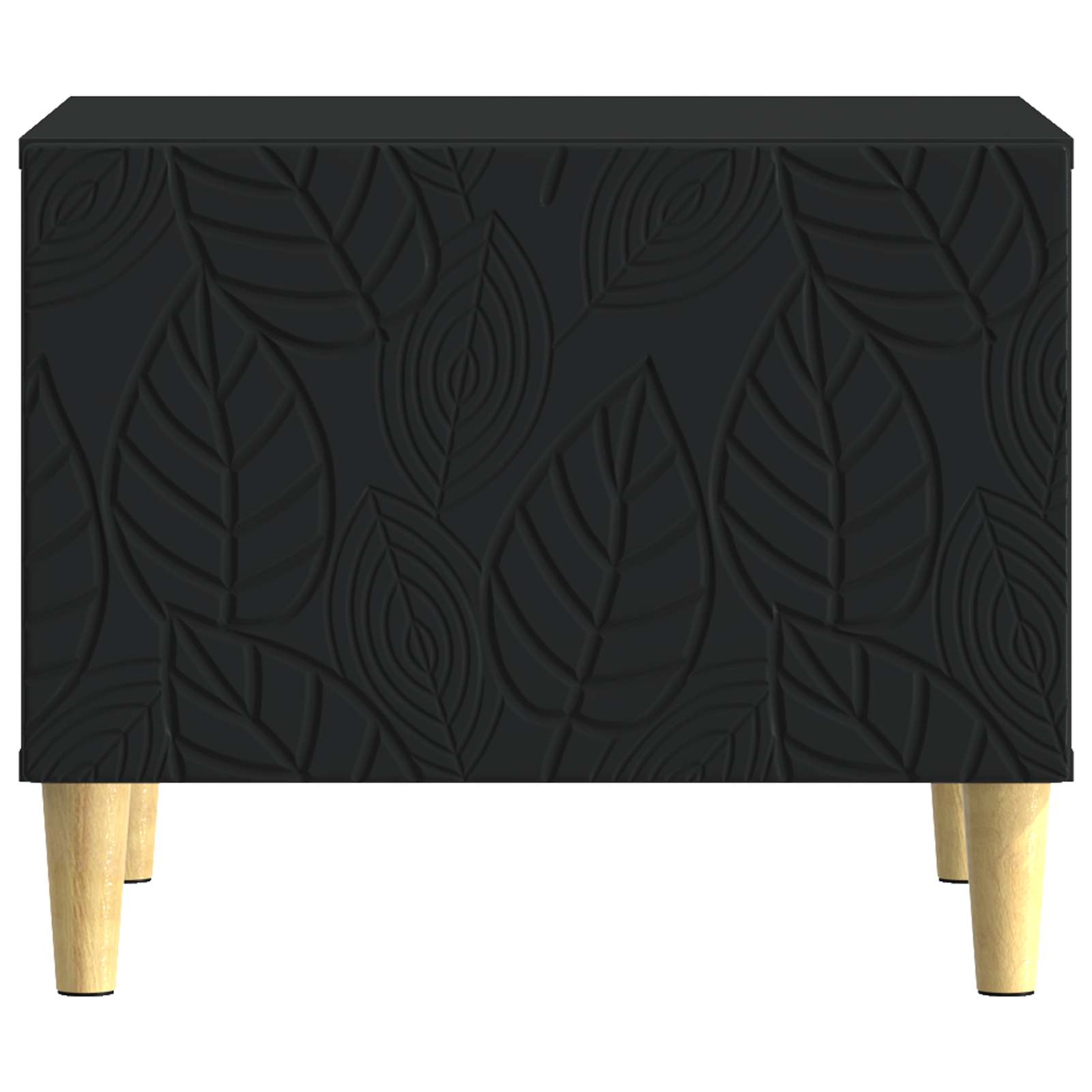 vidaXL Coffee Table Black 50 x 49 x 40 cm Engineered Wood 4