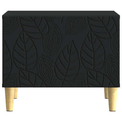 vidaXL Coffee Table Black 50 x 49 x 40 cm Engineered Wood 4