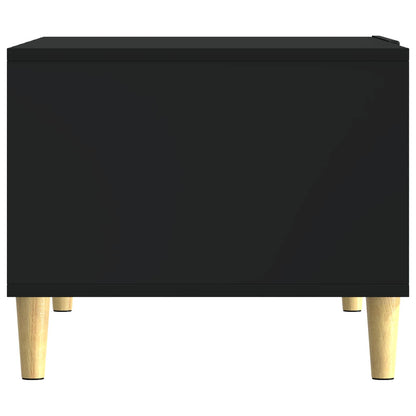 vidaXL Coffee Table Black 50 x 49 x 40 cm Engineered Wood 5