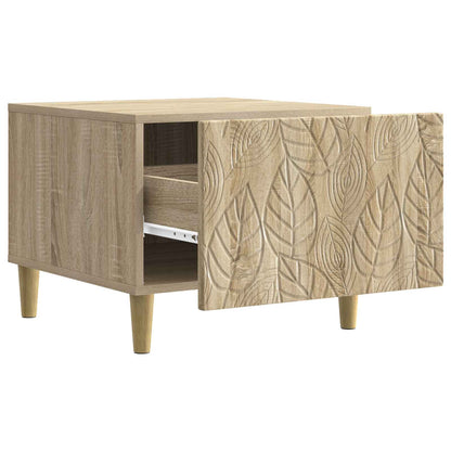 vidaXL Coffee Table Sonoma Oak 50 x 49 x 40 cm Engineered Wood 3