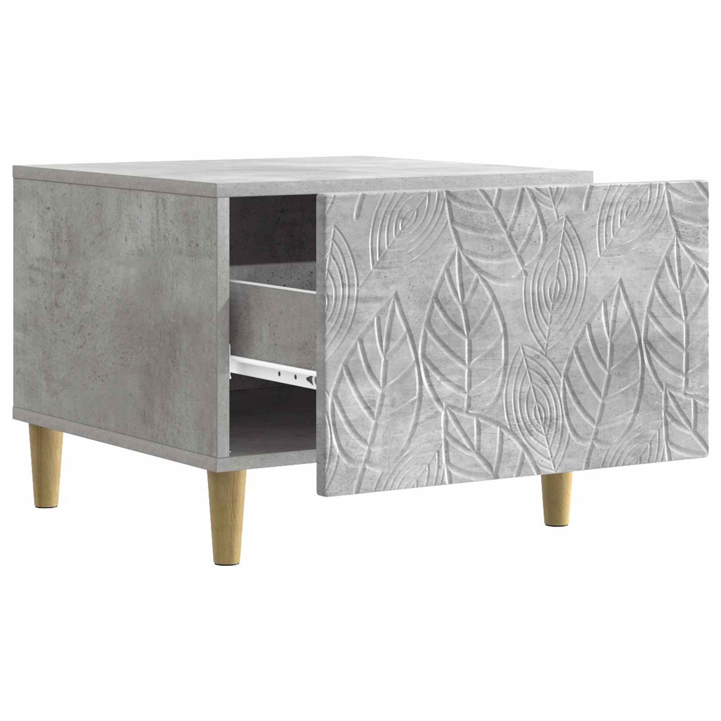vidaXL Coffee Table Concrete Grey 50 x 49 x 40 cm Engineered Wood 3