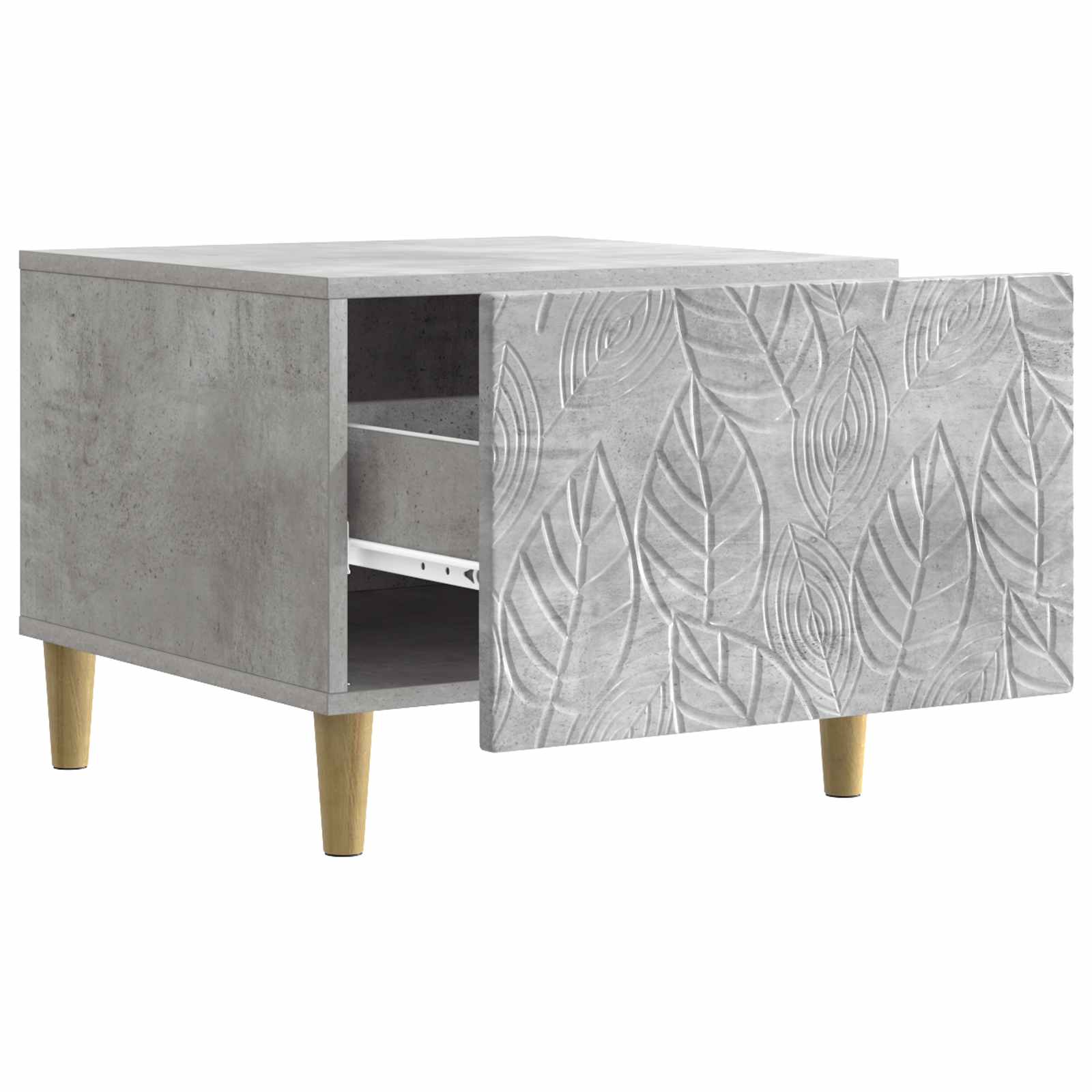 vidaXL Coffee Table Concrete Grey 50 x 49 x 40 cm Engineered Wood 3