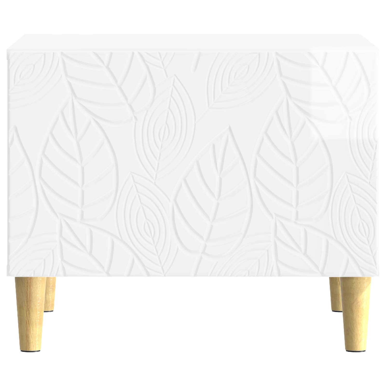 vidaXL Coffee Table High Gloss White 50 x 49 x 40 cm Engineered Wood 4