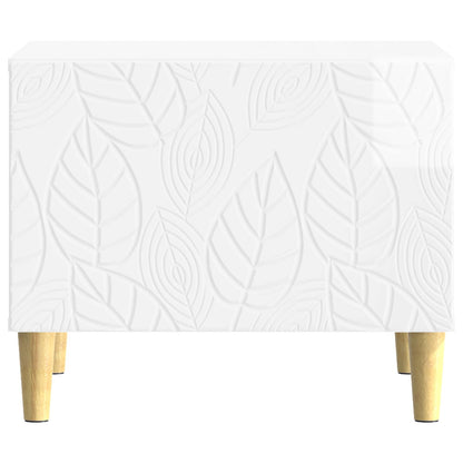 vidaXL Coffee Table High Gloss White 50 x 49 x 40 cm Engineered Wood 4