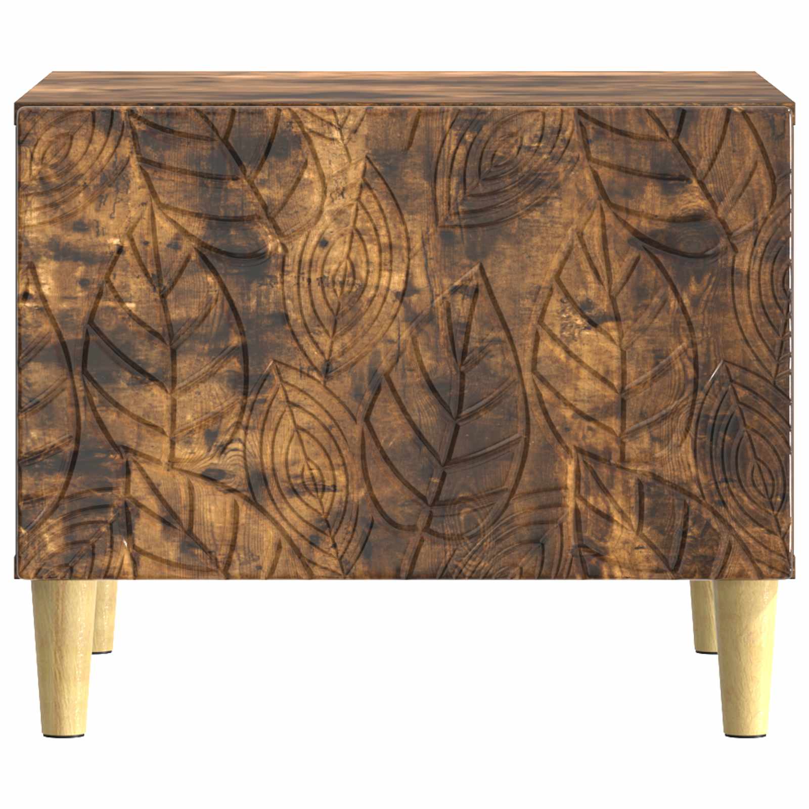 vidaXL Coffee Table Smoked Oak 50 x 49 x 40 cm Engineered Wood 4