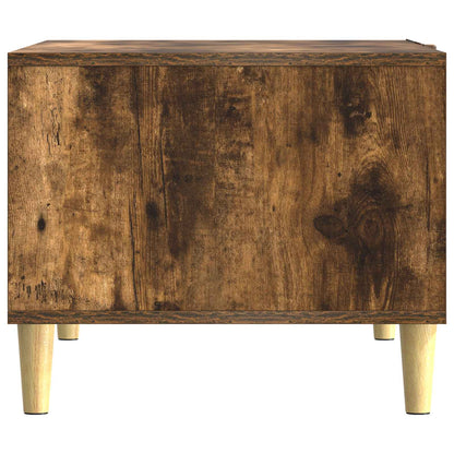 vidaXL Coffee Table Smoked Oak 50 x 49 x 40 cm Engineered Wood 5