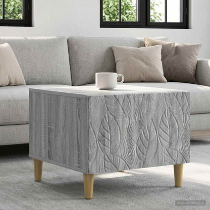 vidaXL Coffee Table Grey Sonoma 50 x 49 x 40 cm Engineered Wood 1