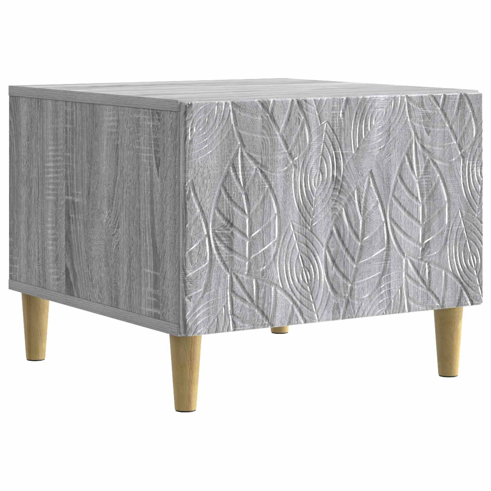 vidaXL Coffee Table Grey Sonoma 50 x 49 x 40 cm Engineered Wood 2
